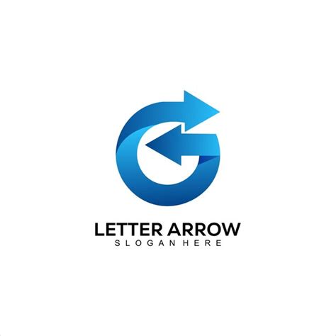 Premium Vector Initial G Arrow Logo Design Gradient Colorful