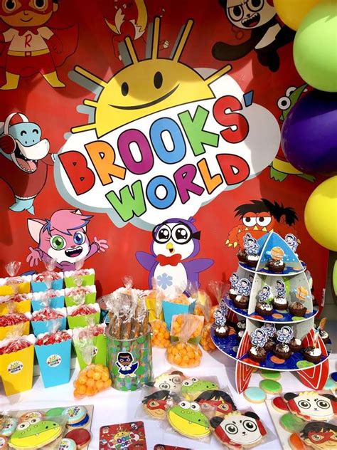 Find the perfect birthday cake stock photos and editorial news pictures from getty images. Ryan's World Birthday Party Ideas | Photo 4 of 13 ...