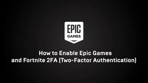 Epic games 2fa is one of the heavily promoted things in all of fortnite. How to enable Epic Games and Fortnite 2FA ( Two-Factor ...