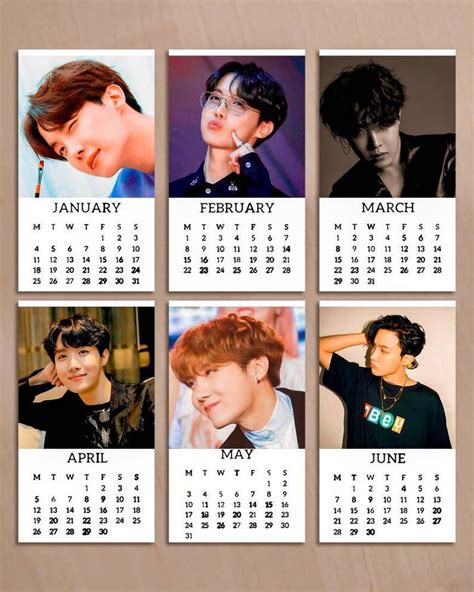 Bts 2021 Calendars Hyung Line And Ot7 Bts Calendars 2021 Version Hyung