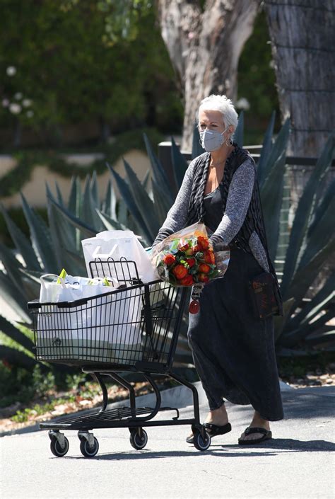 Jamie lee curtis delves into 'halloween' survivor mentality. JAMIE LEE CURTIS Out Shopping at Jayde's Market in Bel-Air ...