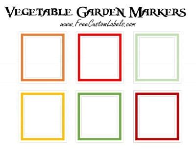 printable vegetable garden markers  instant