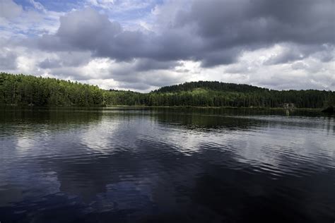 Great Skies And Landscape With Water Reflections At Algonquin