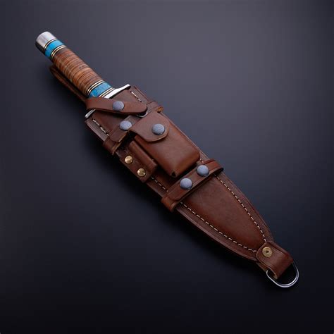 D2 Turquoise Stone Arkansas Toothpick Dagger Stealth Tactical