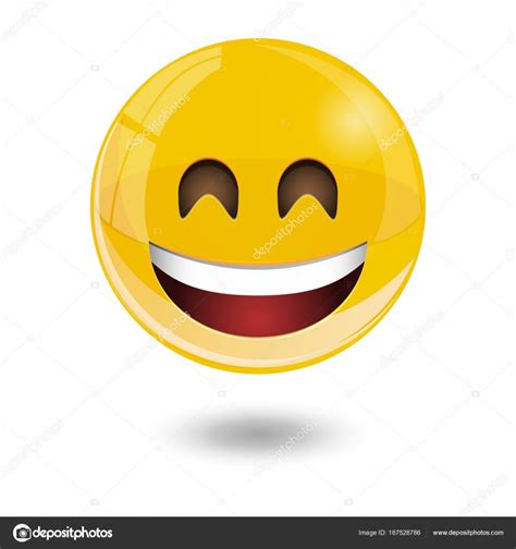 Yellow Smiley Emoticons Emoji Vector Illustration Stock Illustration