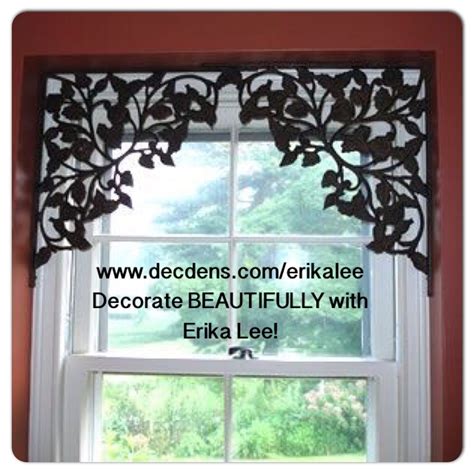 Metal Brackets Create This Great Window Topper