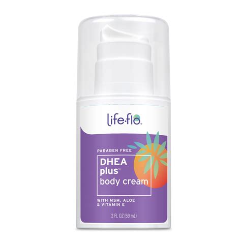 life flo dhea plus body cream 15mg dhea for a woman s healthy balance with msm aloe