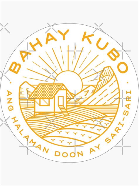 Bahay Kubo Sticker For Sale By Enelikha Redbubble