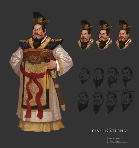 I mean, just look at those muscles! Image - Qin Shi Huang concept art (Civ6).jpg | Civilization Wiki | FANDOM powered by Wikia