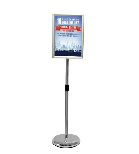 11x17 17x11 Sign Holder Stand Poster Stand Adjustable Height Literature