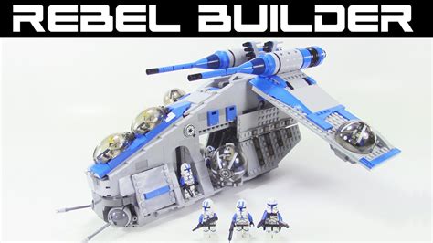 Lego Star Wars 501st Republic Gunship Set 75021 Alternate Color Youtube
