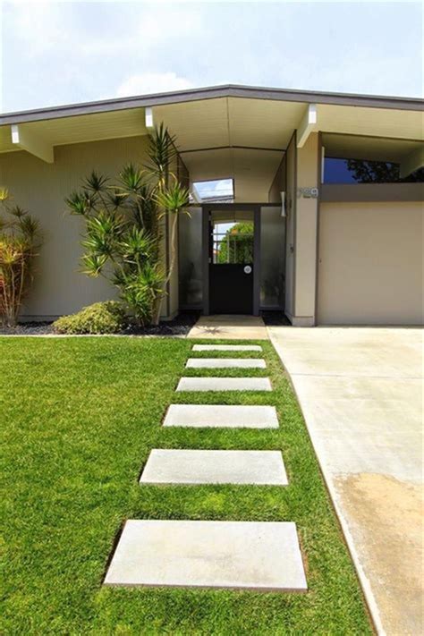 Mid Century Front Yard Landscaping Ideas Trendedecor