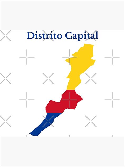 Lámina Fotográfica Mapa Del Distrito Capital De Colombia Departamento
