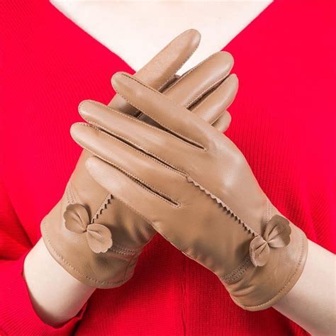 women genuine leather gloves sheepskin windproof for warm car winter and autumn ebay