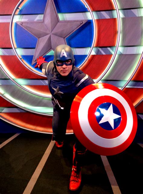 Captain America The Living Legend And Symbol Of Courage At Disneyland