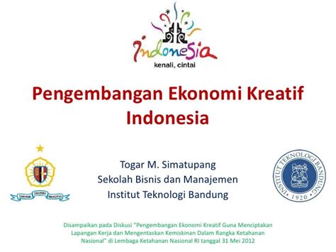 Pengembangan ekonomi kreatif indonesia