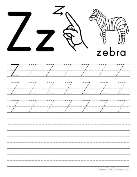 Free Letter Z Tracing Worksheets Free Letter Z Phonics Worksheet For
