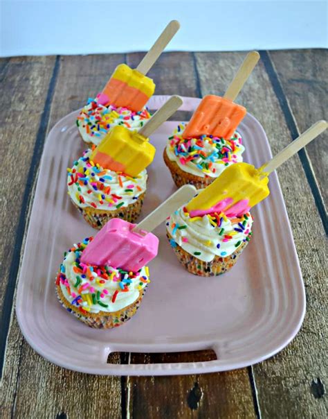 Lemon Popsicle Cupcakes Hezzi Ds Books And Cooks