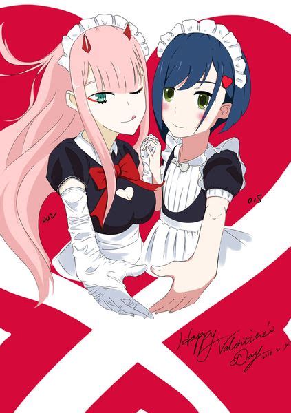 Zero Two And Ichigo Darling In The Franxx Made By 忍野 Pixiv
