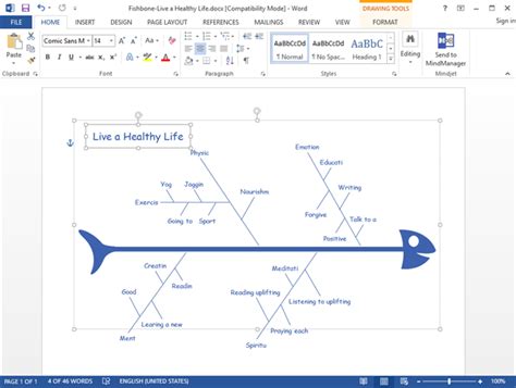 Create Fishbone Diagram For Word Edraw