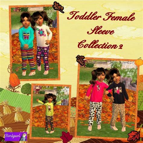 Birdgurls Sims 2 Creations Toddler Female Sleeve Collection 2