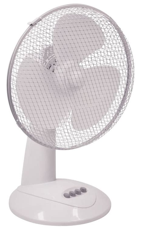 New Oaks Air Cooling 12 White Wall Desk Fan 3 Speed Mains OAKS12F