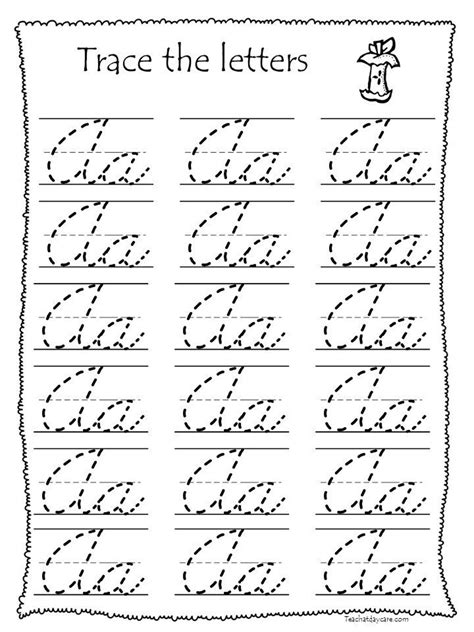 26 Printable Cursive Trace The Alphabet Worksheets 1st 4th Etsy