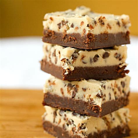 Chocolate Chip Cookie Dough Brownies Just A Pinch Recipes