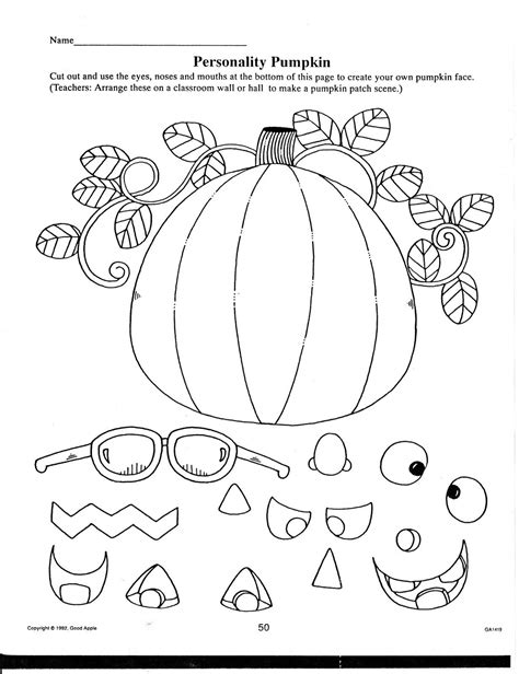 Free Fall Printables For Kindergarten