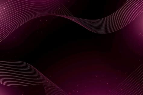 Dark Pink Waves And Dots Abstract Background Free Vector