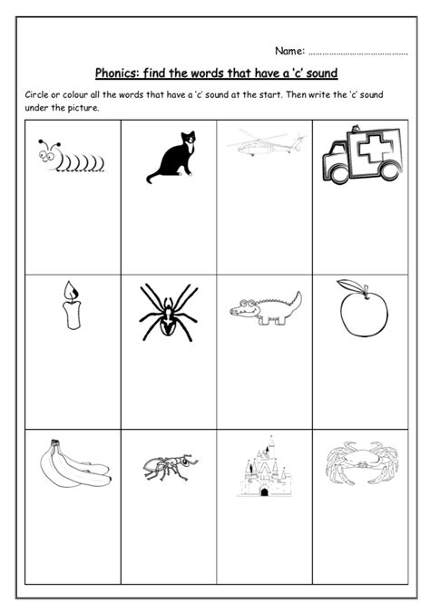 Ckehrmd Colour And Write Starting Sounds Worksheet Booklet Jolly