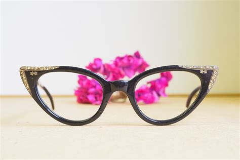 eyeglass vintage 1960s cateye glasses new old stock frames etsy fashion eye glasses vintage
