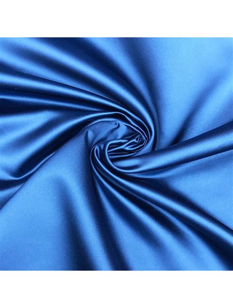 Sapphire Blue Bridal Satin Duchess Satin Fabric Saroj Fabrics