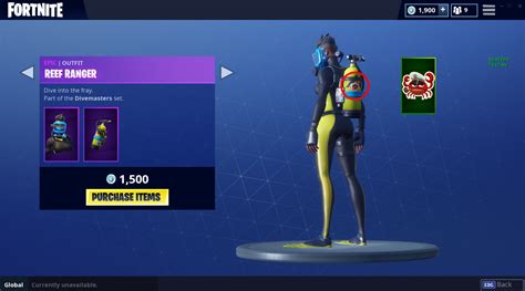 The New Reef Ranger Skin Has A Tiny Crabby Sticker On Her Tank Rfortnitebr