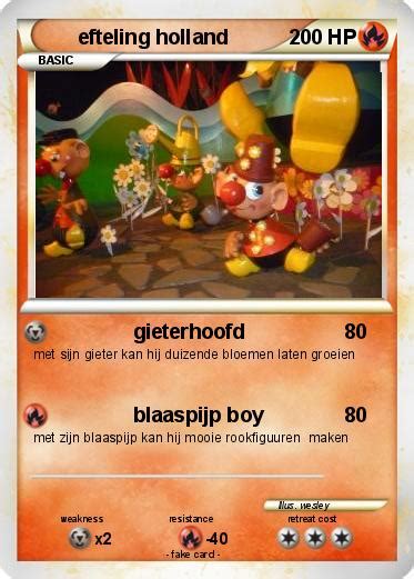 Pokémon Efteling Holland Gieterhoofd My Pokemon Card