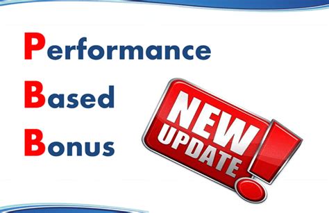 Depeds New Performance Based Bonus Guidelines