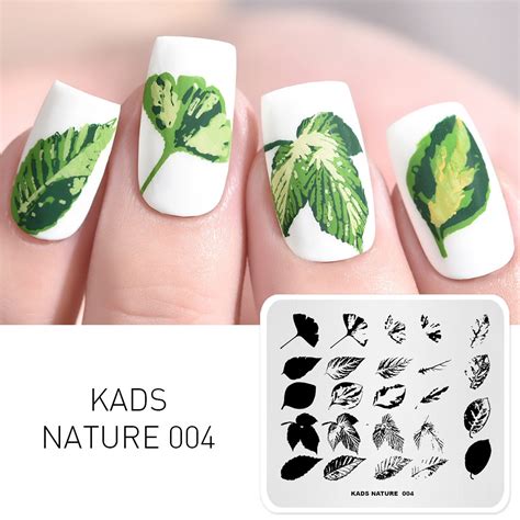 Nature 004 Nail Stamping Plate Nature Leaf Nature Sale Kads
