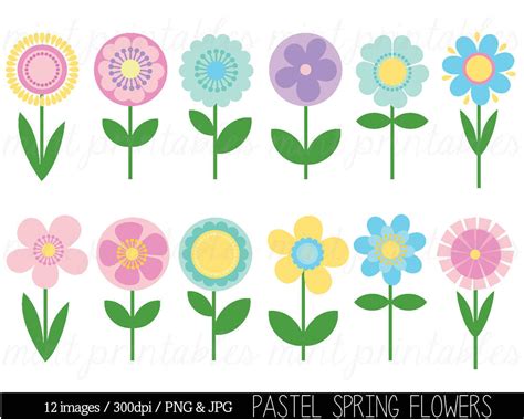 Simple Spring Flower Clipart Clip Art Library