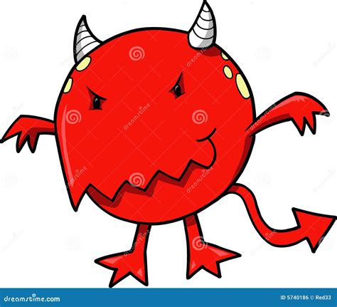 Little Red Devil Cartoon Vector 21084869
