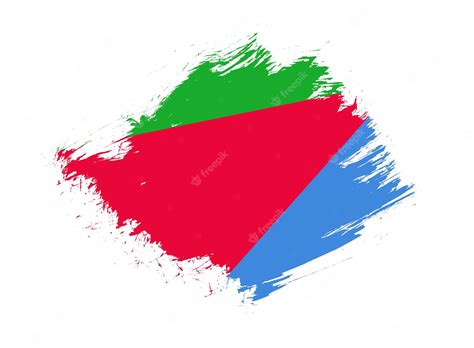 Premium Photo Eritrea Flag With Abstract Paint Brush Texture Effect