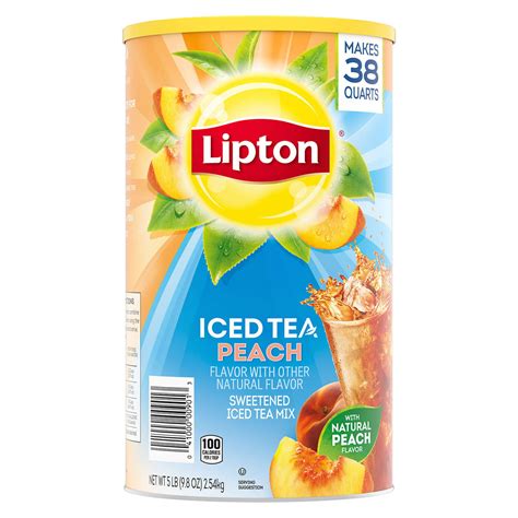 Lipton Sweetened Iced Tea Mix Peach 898 Oz
