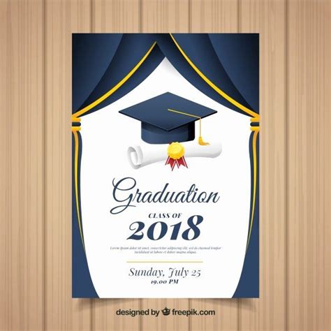 Free Psd Graduation Invitation Templates Printable Templates