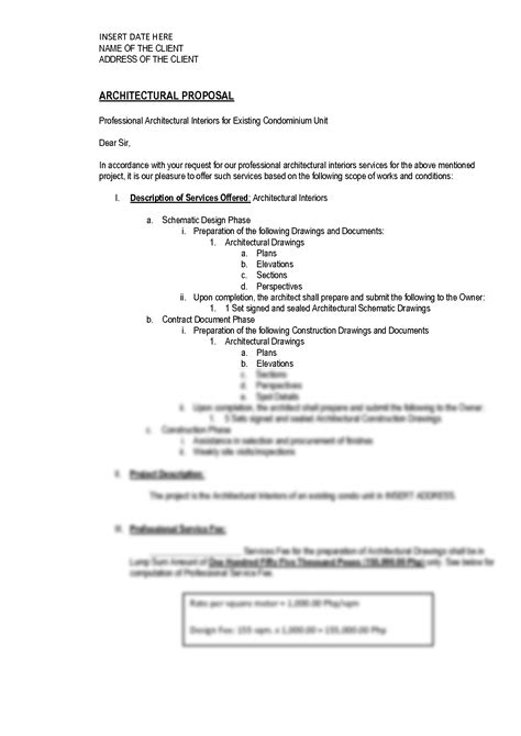 Solution Architectural Service Proposal Sample Document Studypool