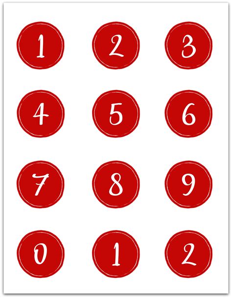 Christmas Countdown Numbers Printable 2021 Christmas Decorations 2021