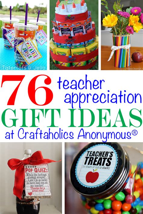 Whether you're getting a teacher gift for the beginning of the year, a holiday or graduation, these teacher gift ideas from students will get you an a+. Craftaholics Anonymous® | 76 Teacher Appreciation Gift Ideas