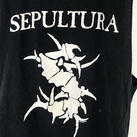 Gambar disablon menggunakan teknologi direct to garment (dtg) terbaru. Details about Sepultura Tribal Logo Sleeveless Modified T ...