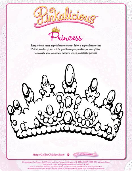 Princess Crown Coloring Page