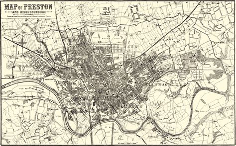 Browns Map Of Preston 1889 Full Sheet Printed And Publi Flickr
