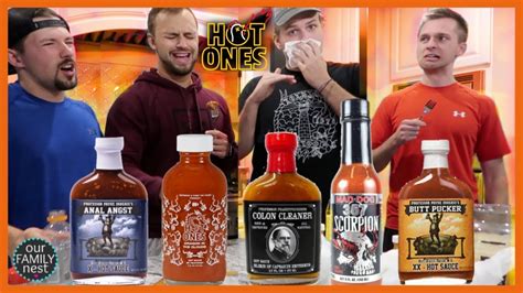 How Spicy Are Hot Ones Wings Trying Hot Ones Sauces Youtube