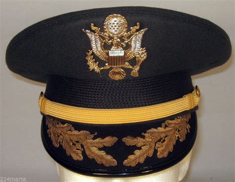 Us Army Field Grade Officer Service Dress Greens Hat Cap Bullion 6 34